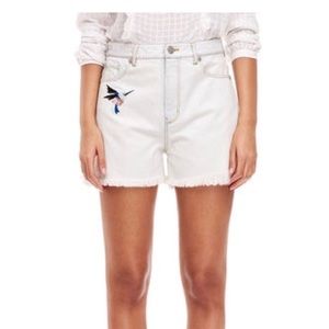 Rebecca Taylor LA VIE BIRD PATCH SHORT size 31